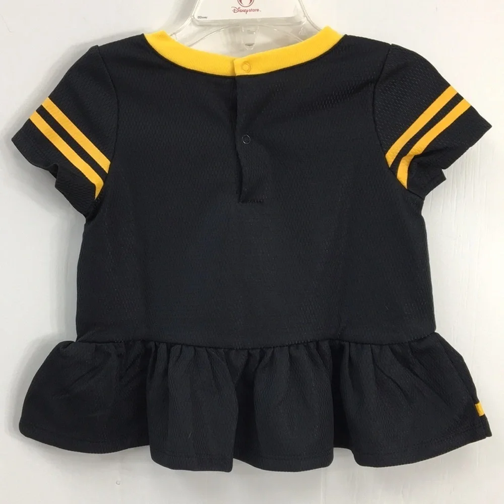 Girls Steelers Fan Shirt and Onesie Set Size 6-12 (shirt) & 18 m (onesie)